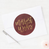 ブルゴーニュフェイクーとホイルメリースの願い ラウンドシール (封筒)