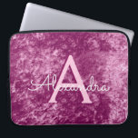 ブルゴーニュフェイクーパープルベルベットパターンモノグラム ラップトップスリーブ<br><div class="desc">フェイクBurgundy Purple Velvet Pattern Monogram Laptop Case.この場合はカスタマイズ、イニシャルと名を含めることができる。一致もしアイテムを希望する場合は、デザイ連絡ザーに依頼してください。</div>