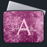 ブルゴーニュフェイクーパープルベルベットパターンモノグラム ラップトップスリーブ<br><div class="desc">フェイクBurgundy Purple Velvet Pattern Monogram Laptop Case.この場合はカスタマイズ、イニシャルと名を含めることができる。一致もしアイテムを希望する場合は、デザイ連絡ザーに依頼してください。</div>
