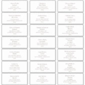 ブルゴーニュフォント結婚ズゲスト住所 シール (正面)