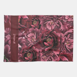 ブルゴーニュフラワーエレガンス キッチンタオル