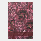 ブルゴーニュフラワーエレガンス キッチンタオル (縦)