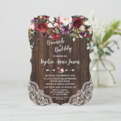 ブルゴーニュフラワーズブランチ&バブリーブライダルシャワー 招待状 (スタンド正面)