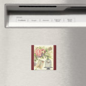 ブルゴーニュフランスのテーマヴィンテージパリマグネット マグネット (インサイチュ (食洗機))