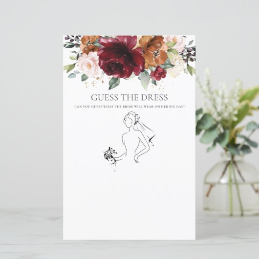 ブルゴーニュフローラおもしろいブライダルドレスゲームを推測 (スタンド正面)