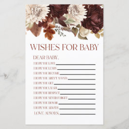 ブルゴーニュフローラが赤ちゃんシャワーゲームを望む