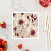 ブルゴーニュフローラと繊細な開花 スタンダードカクテルナプキン (インサイチュ)