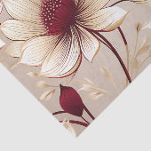 ブルゴーニュフローラと繊細な開花 薄葉紙 (詳細)