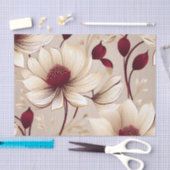 ブルゴーニュフローラと繊細な開花 薄葉紙 (クラフト)