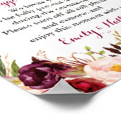 ブルゴーニュフローラの結婚プラグ抜き徴候 ポスター (角)