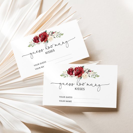 ブルゴーニュフローラは何人のキスブライダルゲームを推測 エンクロージャーカード