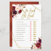 ブルゴーニュフローラは彼女がゲームカードを言ったと言った (正面/裏面)