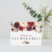 ブルゴーニュフローラは私のフローラルカード インビテーションポストカード (スタンド正面)