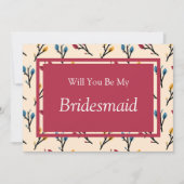 ブルゴーニュフローラは私の花嫁の提案になるかな 招待状 (正面)