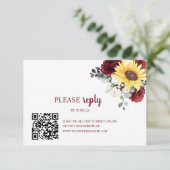 ブルゴーニュフローラひまわり秋秋 出欠カード (スタンド正面)