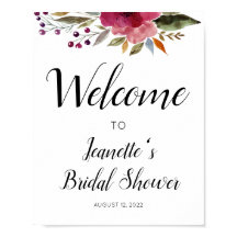 ブルゴーニュフローラへようこそブライダルシャワー