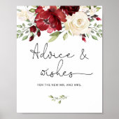 ブルゴーニュフローラアドバイスと新婚への願い ポスター (正面)