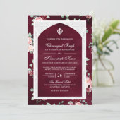 ブルゴーニュフローラアナンドKarajパンジャビシーク結婚ズ 招待状 (スタンド正面)