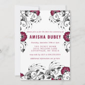 ブルゴーニュフローラアンナパラシャン初の米式 招待状 (正面)