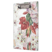 ブルゴーニュフローライラストレーションフェミニンダスティレース クリップボード (左)