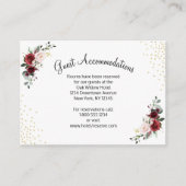 ブルゴーニュフローラウィズ金ゴールド宿泊施設 エンクロージャーカード (正面)