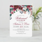 ブルゴーニュフローラウィンターリハーサルディナー招待状 招待状 (スタンド正面)