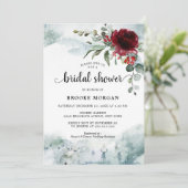 ブルゴーニュフローラウィンターワンダーランドブライダルシャワー 招待状 (スタンド正面)