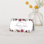 ブルゴーニュフローラウェディングレセプション予約テーブル プレイスカード (裏面)