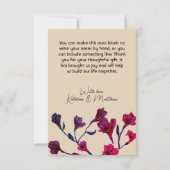 ブルゴーニュフローラウォーター結婚カラー サンキューカード (裏面)