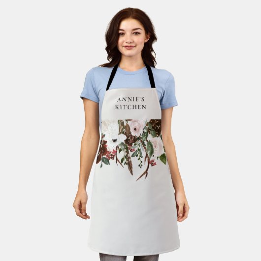 ブルゴーニュフローラエレガントの植物学  エプロン (着用した状態)