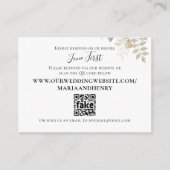 ブルゴーニュフローラエレガントウェディングRSVP エンクロージャーカード (正面)