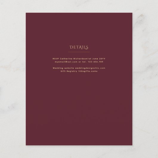 ブルゴーニュフローラカトリック教会結婚殿堂 (裏面)