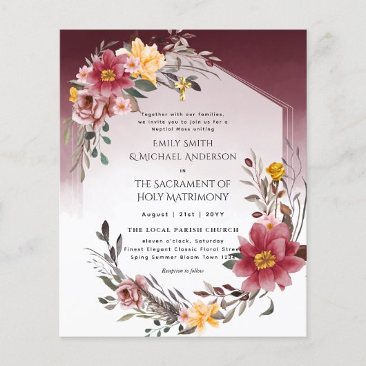 ブルゴーニュフローラカトリック教会結婚殿堂 (正面)