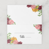 ブルゴーニュフローラカボチャ座席表 プレイスカード (外部開封)