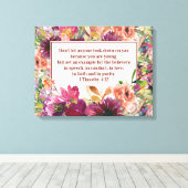 ブルゴーニュフローラキリスト教聖書ティモシー青年 キャンバスプリント (インサイチュ (ウッドフロア))