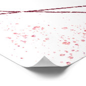 ブルゴーニュフローラキンセアニェラウェルカムサイン ポスター (角)