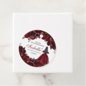 ブルゴーニュフローラキンセアニェラサークルメッセージカード フェイバータグ (インサイチュ)