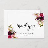 ブルゴーニュフローラサンキューカード サンキューカード (正面/裏面)