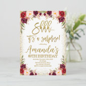 ブルゴーニュフローラシャッ誕生日 招待状 (スタンド正面)