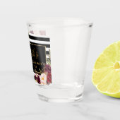 ブルゴーニュフローラストライプのバチェロレッテ金ゴールド ショットグラス (右)