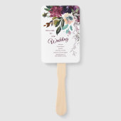 ブルゴーニュフローラスプレンダー結婚式 プログラム ハンドファン (正面)