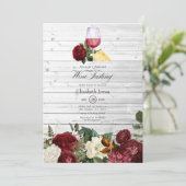 ブルゴーニュフローラチーズアンドワインブライダルシャワー 招待状 (スタンド正面)