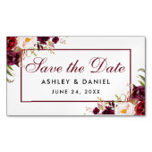 ブルゴーニュフローラデイトミニマグネットを保存 マグネット名刺 (正面)