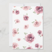 ブルゴーニュフローラバプテスマ招待状 招待状 (裏面)