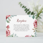 ブルゴーニュフローラバラ結婚の葉の囲い エンクロージャーカード (スタンド正面)