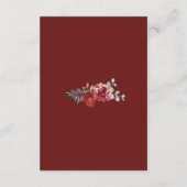 ブルゴーニュフローラバラ結婚の葉の願い井戸 エンクロージャーカード (裏面)