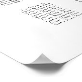 ブルゴーニュフローラバラ結婚金ゴールドの座席表 ポスター (角)