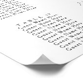 ブルゴーニュフローラバラ結婚金ゴールドの座席表 ポスター (角)