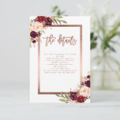 ブルゴーニュフローラバラ結婚金ゴールド詳細 エンクロージャーカード (スタンド正面)