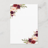 ブルゴーニュフローラバラ結婚金ゴールド詳細 エンクロージャーカード (裏面)